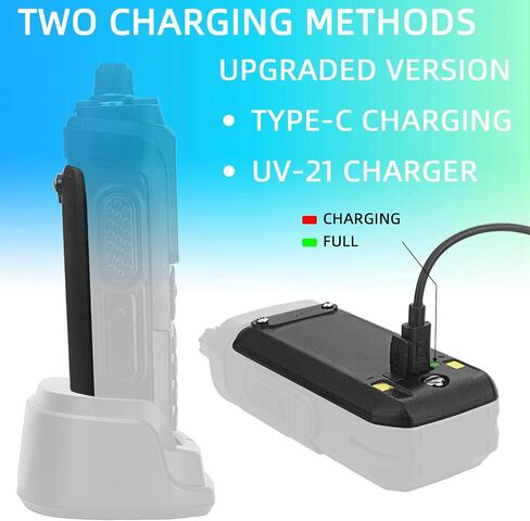 BAOFENG UV-21 Battery,USB C Charging 8.4V Li-ion BL-21UV Battery UV-21R UV-21 UV-21 Pro GM21 Two-Way Radio walkie Talkie Batteries (1Pack) in Saudi Arabia