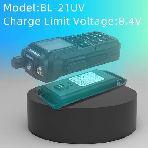 BAOFENG UV-21 Battery,USB C Charging 8.4V Li-ion BL-21UV Battery UV-21R UV-21 UV-21 Pro GM21 Two-Way Radio walkie Talkie Batteries (1Pack) in Saudi Arabia