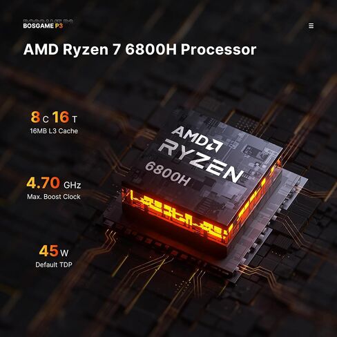 كمبيوتر صغير P4، كمبيوتر ألعاب صغير بمعالج AMD Ryzen 7 5700U (8C/16T، حتى 4.3 جيجا هرتز) ذاكرة الوصول العشوائي 16 جيجا بايت، 512 جيجا بايت M.2 SSD، كمبيوتر مكتبي بشاشة ثلاثية، نظام التشغيل Windows 11 Pro مسبق، شبكة LAN مزدوجة، WiFi 6E، BT 5.2 in Saudi Arabia
