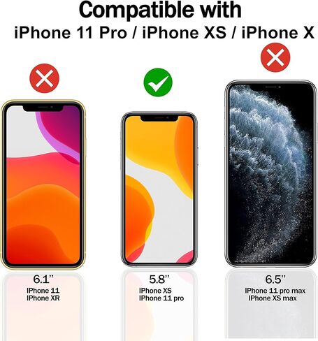 واقي شاشة RKINC [4 عبوات] لهاتف iPhone 11 Pro/iPhone XS/iPhone X 5.8 بوصة، واقي شاشة من الزجاج المقسى، 0.33 مم [ضمان مدى الحياة] [مضاد للخدش] [مضاد للكسر] [خالٍ من الفقاعات] in Kuwait