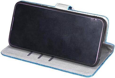 حافظة لهاتف iPhone 5/5S/SE (1st-Gen 2016) 4.0 بوصة حافظة لامعة وحامل بطاقات ومسند مغناطيسي من الجلد الناعم قابلة للطي لهاتف iPhone 5 (أحمر) in Kuwait