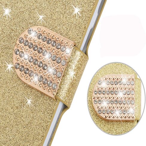 حافظة لهاتف iPhone 5/5S/SE (1st-Gen 2016) 4.0 بوصة حافظة لامعة وحامل بطاقات ومسند مغناطيسي من الجلد الناعم قابلة للطي لهاتف iPhone 5 (أحمر) in Kuwait