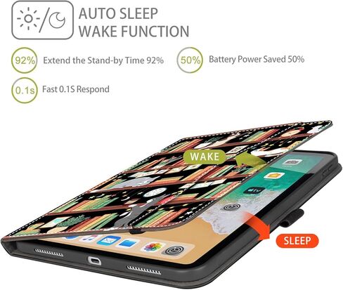 iPad Air 13 inch Case M2 2024, iPad Pro 12.9 6th/5th/4th/3rd Generation Case with Pencil Holder Multi-Angle View Adjustable Stand Shockproof with Pocket/Hand Strap/Auto Wake Sleep, Flower Butterfly in Kuwait