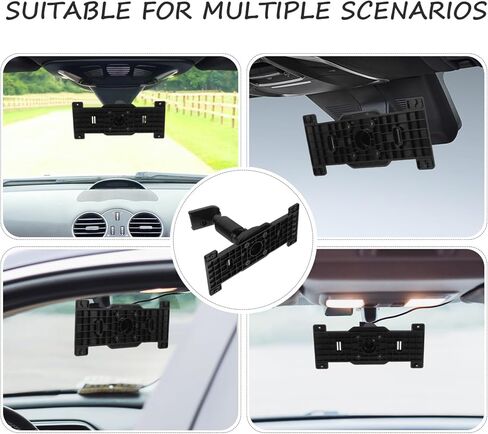 DOITOOL Rear View Mirror Back Plate Panel Interior Mirror Bracket Arm/Mirror Dash Cam Mount Arm for Car DVR Instead of Strap in Kuwait