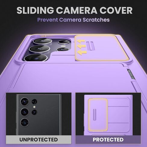 TONGATE for S24 Ultra Case with Card Holder & Camera Cover & Kickstand [RFID Blocking] Rugged Shockproof Case with Screen Protector, for Galaxy S24 Ultra Wallet Case 6.8 Inch, Black in Saudi Arabia