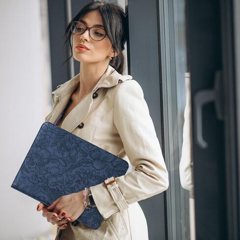Rosegold Vegan Leather Portfolio Zippered 3 Ring Binder, Business Resume Professional Portfolio for Women, A4 Legal Pad Holder, Business & Travel Organizer,Gift for Women/Girls in Saudi Arabia