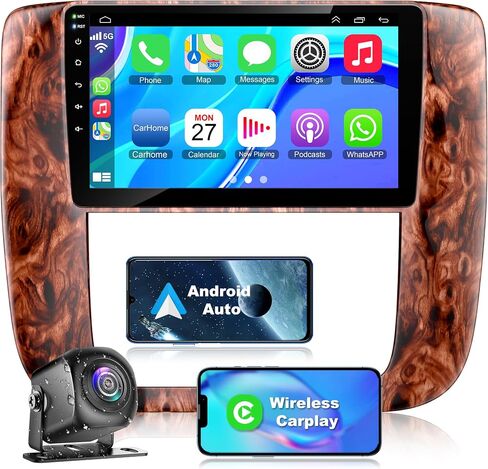 4G+64G Android 12 Car Stereo Radio for Chevy Silverado GMC Sierra Buick Enclave 2007-2012, 8" IPS Touch Screen Car Radio Build-in GPS Wireless CarPlay/Wired Android Auto, Backup Camera/DSP/SWC in Saudi Arabia