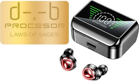 PROCESOR Wireless in-Ear Earphones - Bluetooth 5.2 Earbuds with UFO Design - HD Noise Reduction - Best HiFi Sound Quality - Long Battery Life - IPX6 Waterproof in Saudi Arabia
