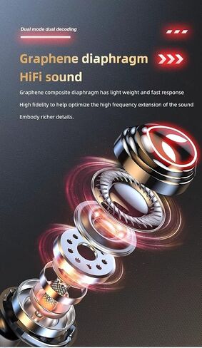PROCESOR Wireless in-Ear Earphones - Bluetooth 5.2 Earbuds with UFO Design - HD Noise Reduction - Best HiFi Sound Quality - Long Battery Life - IPX6 Waterproof in Saudi Arabia