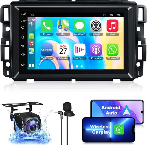 4G+64G Android 12 Car Stereo Radio for Chevy Silverado GMC Sierra Buick Enclave 2007-2012, 8" IPS Touch Screen Car Radio Build-in GPS Wireless CarPlay/Wired Android Auto, Backup Camera/DSP/SWC in Saudi Arabia