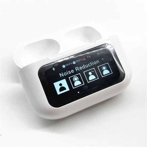 Owl Bluetooth Wireless Touch Screen Earbuds in-Ear Headphones with Camera Funtion and in-built Find my Earphones (White), A6PRO in Saudi Arabia
