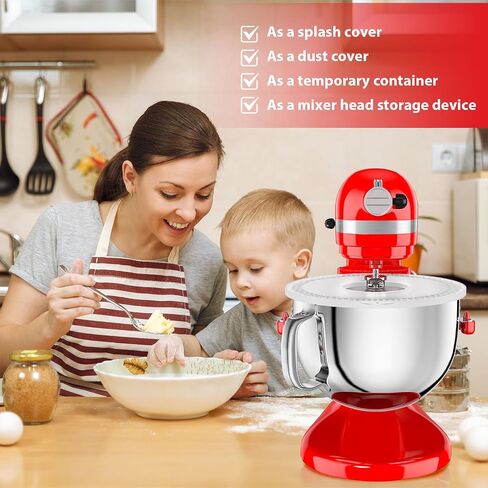 7QT Stainless Steel Mixer Bowl and Bowl Lid Covers for Kitchenaid Stand Mixers, Kitchen Aid Mixing Replacement Bowl for 7QT Lift Mixer with Handle, Dishwasher safe. in Saudi Arabia