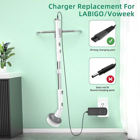 9V Charger for Homitt Electric Spin Scrubber Compatible with Homitt HM115C HM115CW HM115CD HM115CG HM204C Power Scrubber Adapter Power Cord in Saudi Arabia