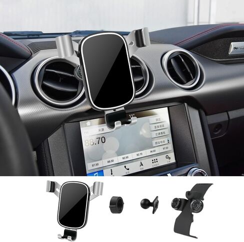Car Phone Holder for Ford Mustang 2015 2016 2017 2018 2019 2020 2021 2022 2023 & Coupe Convertible Mach 1 GT Bullitt EcoBoost Auto Accessories Cell Phones Mount Cellphone Mobile Cradle Bracket in Saudi Arabia