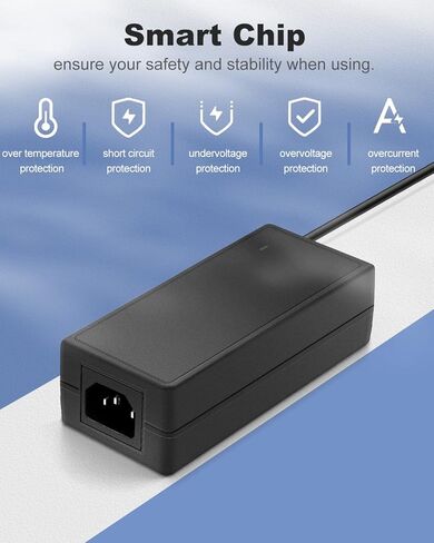 مصدر طاقة تيار مستمر 24 فولت، 4 أمبير كحد أقصى، محول طاقة تيار مستمر 24 فولت، محول تيار متردد 96 وات محول تيار متردد 100-240 فولت 50-60 هرتز تيار متردد إلى تيار مستمر 24 فولت 4 أمبير محول إمداد طاقة مع أسطوانة تيار مستمر 5.5 مم × 2.5 مم in Kuwait