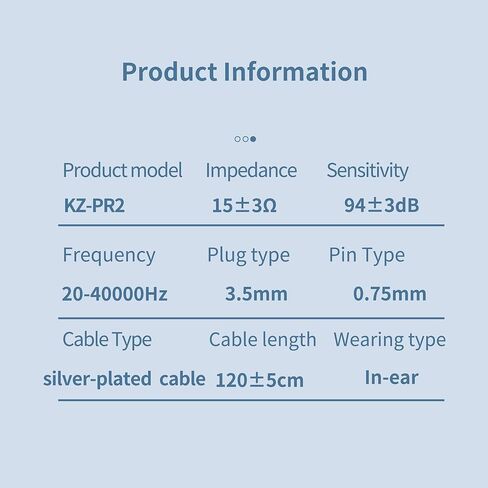 KZ x HBB PR2 in Ear Monitor Earphones 13.2mm Planar Magnetic Driver HiFi Wired Headphone Noise Cancelling IEM Earbuds with Detachable 2 Pin Silver-Plated Cable for Audiophile (Without Mic) in Kuwait