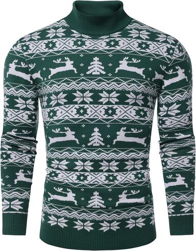 Babioboa Men's Mock Turtleneck Sweater Slim Fit Half Turtleneck Long Sleeve Knit Pullover Thermal Casual Solid Knitwear in Saudi Arabia