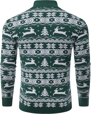 Babioboa Men's Mock Turtleneck Sweater Slim Fit Half Turtleneck Long Sleeve Knit Pullover Thermal Casual Solid Knitwear in Saudi Arabia