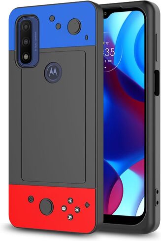 For Motorola Moto G-Stylus-5G 2024 Phone Case,Moto G Stylus 5G 2024 Case,3D Cartoon Cute Kawaii Fun Cool Funny Video Game Design Phone Case,Full Body Protection Cover For man women teen Blue Red Black in Kuwait