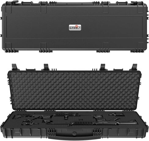 Rifle Case, Mil-Spec, 3 Layer Pick and Pluck Cube Foam 43~54.3 in,4~6 latches,IP67 in Saudi Arabia