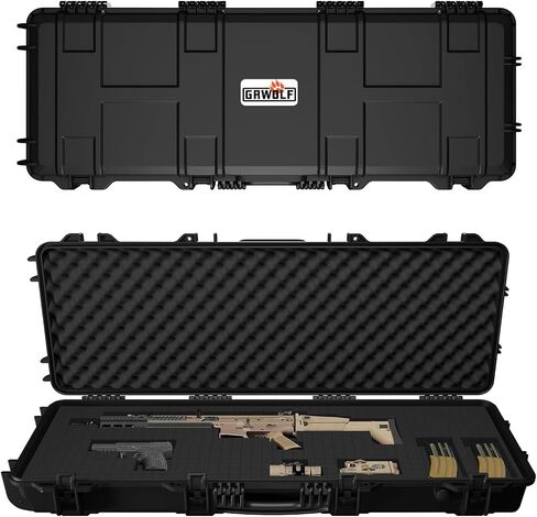 Rifle Case, Mil-Spec, 3 Layer Pick and Pluck Cube Foam 43~54.3 in,4~6 latches,IP67 in Saudi Arabia