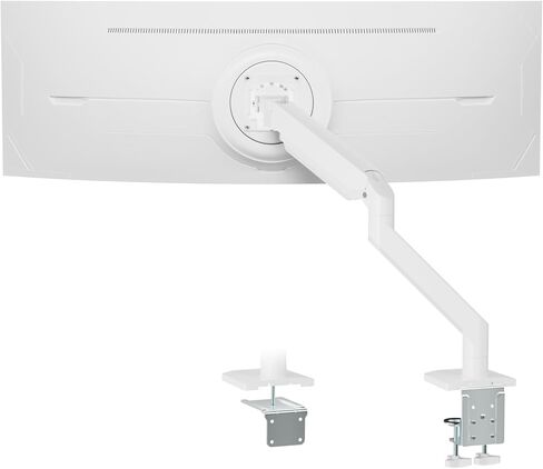 Heavy Duty Monitor Arm for 17-57" Screens up to 55lbs, Premium Aluminum Ultrawide Monitor Arm for Samsung 49" Odyssey G9 and LG, Fully Adjustable Single Ultrawide Mount, VESA 75/100mm, Black in Saudi Arabia
