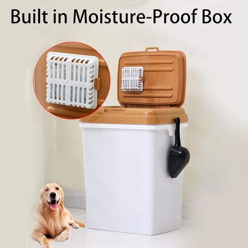 2 Pack 15KG/33LB Pet Food Storage Container Dog/Cat Food Storage Container with Scoop and Lid 15kg/33LB capacity in Saudi Arabia