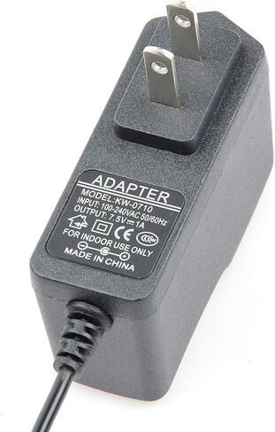 AC 100-240V to DC 7.5V 1A Power Supply Adaptor,Max 7.5W Universal Wall Plug Power Adapter 5.5 x 2.5mm DC Jack with 5.5mm x 2.5mm 2.1mm Femal Plug in Kuwait