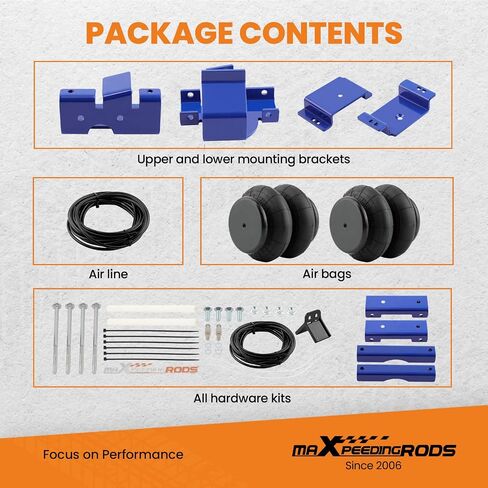 maXpeedingrods Air Suspension Bag Kit 5000 lbs for Dodge Ram 2500 2014-2024 2WD 4WD Air Ride Leveling Kit w/Jounce Bumper in Saudi Arabia