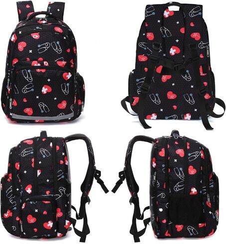 حقيبة ظهر للممرضات من Gatycallaty للنساء والفتيات، حقيبة عمل للكمبيوتر المحمول، مساعد التمريض الجامعي Cna Cma، هدية أساسية للمستشفى والصحة المنزلية (أزرق) in Kuwait