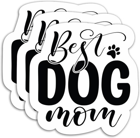 (3PCS) My Dog Makes Me Happy Sticker, Funny Dog Stickers Decals Decor Books, Laptops, Tumblers, Water Bottles,s, Waterproof Vinyl Decal for Dog Lovers, Pet Lovers 3" x 2.7 " in Kuwait