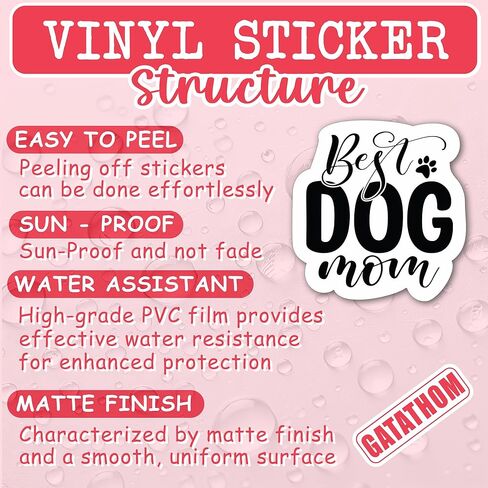 (3PCS) My Dog Makes Me Happy Sticker, Funny Dog Stickers Decals Decor Books, Laptops, Tumblers, Water Bottles,s, Waterproof Vinyl Decal for Dog Lovers, Pet Lovers 3" x 2.7 " in Kuwait