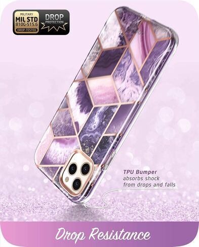 حافظة سلسلة i-Blason Cosmo لهاتف iPhone 11 Pro Max إصدار 2019، حافظة حماية أنيقة لكامل الجسم مع واقي شاشة مدمج (رخام) in Kuwait