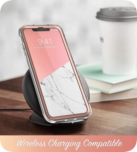 حافظة سلسلة i-Blason Cosmo لهاتف iPhone 11 Pro Max إصدار 2019، حافظة حماية أنيقة لكامل الجسم مع واقي شاشة مدمج (رخام) in Kuwait