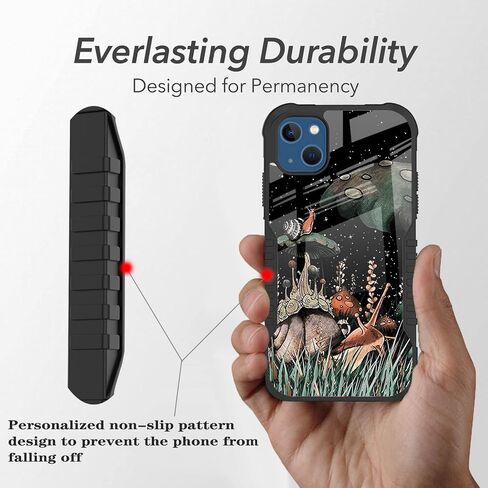 Compatible with iPhone 14 Case, iPhone 13 Case for Men Boys, Soccer Sports Design Heavy Duty Shockproof Anti-Scratch Hard PC Back TPU Bumper Drop Protection Case for iPhone 13/14 in Saudi Arabia