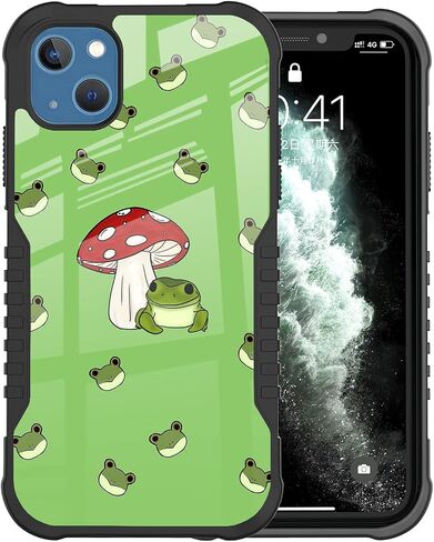 Compatible with iPhone 14 Case, iPhone 13 Case for Men Boys, Soccer Sports Design Heavy Duty Shockproof Anti-Scratch Hard PC Back TPU Bumper Drop Protection Case for iPhone 13/14 in Saudi Arabia