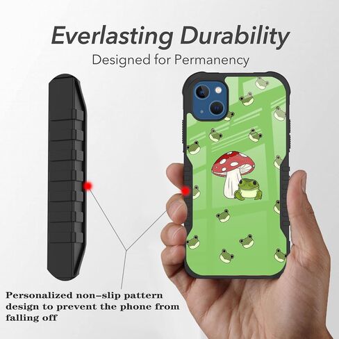 Compatible with iPhone 14 Case, iPhone 13 Case for Men Boys, Soccer Sports Design Heavy Duty Shockproof Anti-Scratch Hard PC Back TPU Bumper Drop Protection Case for iPhone 13/14 in Saudi Arabia