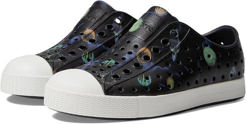 Native Shoes Jefferson Sugarlite Print (Little Kid) Sneaker, Gravity Grey/Gravity Grey/Shell White Wiggle, 1 US Unisex in Saudi Arabia