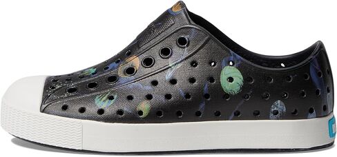 Native Shoes Jefferson Sugarlite Print (Little Kid) Sneaker, Gravity Grey/Gravity Grey/Shell White Wiggle, 1 US Unisex in Saudi Arabia
