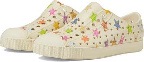 Native Shoes Jefferson Sugarlite Print (Little Kid) Sneaker, Gravity Grey/Gravity Grey/Shell White Wiggle, 1 US Unisex in Saudi Arabia