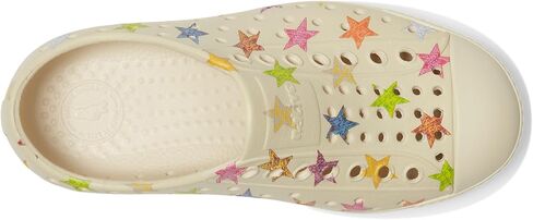 Native Shoes Jefferson Sugarlite Print (Little Kid) Sneaker, Gravity Grey/Gravity Grey/Shell White Wiggle, 1 US Unisex in Saudi Arabia
