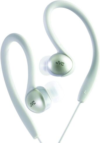 JVC HAEBX5S Inner Ear Sports Clip Headphones (Silver) in Saudi Arabia