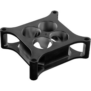 Alumimum Anodized Black 4150 Carburetor Spacer 1'' Tall Square Bore 4 Holes Tapered Manifold Carburetor Spacer in Kuwait