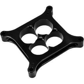Alumimum Anodized Black 4150 Carburetor Spacer 1'' Tall Square Bore 4 Holes Tapered Manifold Carburetor Spacer