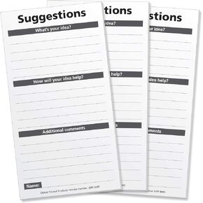 Global Printed Products 200 Suggestion Cards for Suggestion Box (Pack of 200)