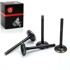 MOTO1988 Exhaust and Intake Valve set 4PCS Fit For Ezgo Gas 1992-2002 295cc and 350cc 4-Cycle Fuji- Robin Engine OEM 72507-G01 72508-G01