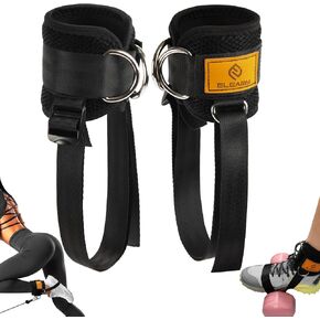 Ankle Straps for Dumbbells Weights and Cable Machines, Adjustable Weights, Foot Dumbbell Attachment, Tibialis Trainer, Leg Extensions for Women and Men in Saudi Arabia