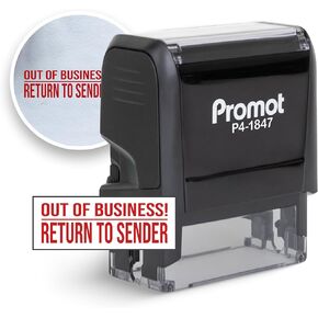 Promot Return to Sender NO Longer at This Address Self Inking Rubber Stamp