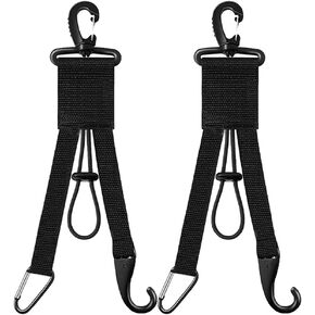 Fence Hook,Baseball Softball Gear Hanger，Baseball Bat Holder with Glove Clip and Helmet Hook for Baseball Softball Fence Bag Water Bottle Hiking Camping (Upgraded -2pcs)