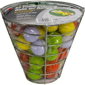 Jef World of Golf Foam Practice Balls (42 Multi-Colored Balls)